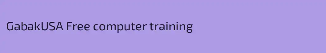 GabakUSA Free computer training